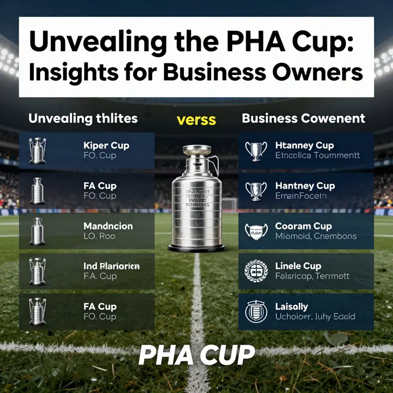 The PHA Cup trophy symbolizes community spirit and local sportsmanship.