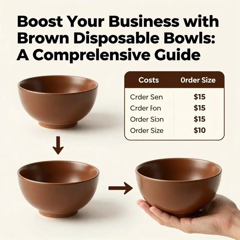 Market demand for eco-friendly brown disposable bowls surges as restaurants prioritize sustainability.
