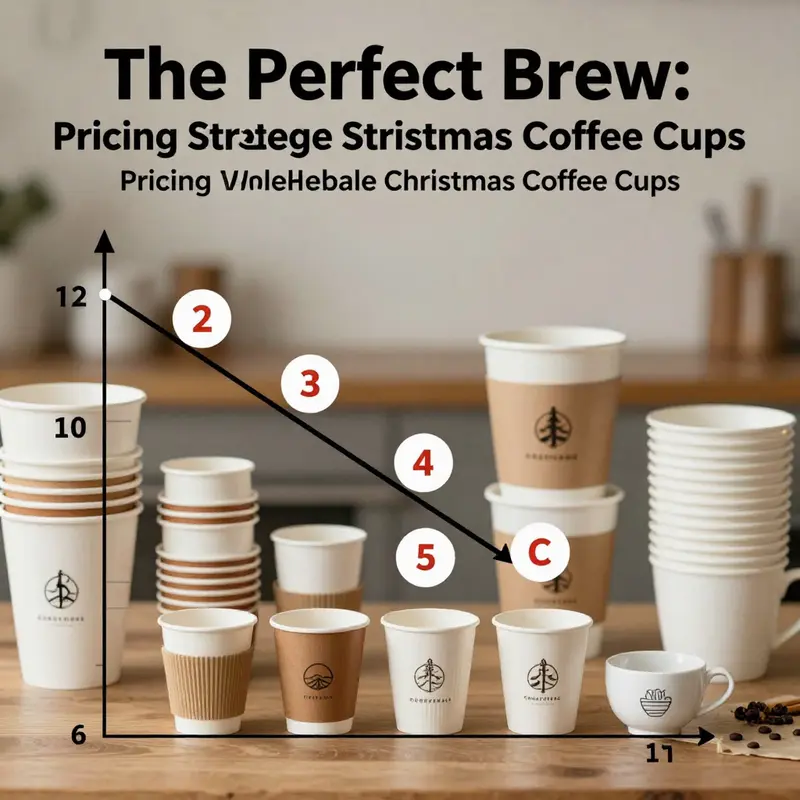 An engaging layout showcasing the variety of Christmas coffee cups available for wholesale.