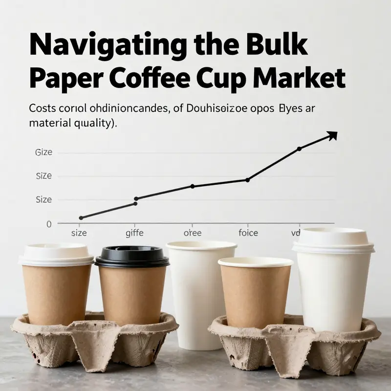 An infographic showing the flow of the bulk paper coffee cup supply chain from production to delivery.