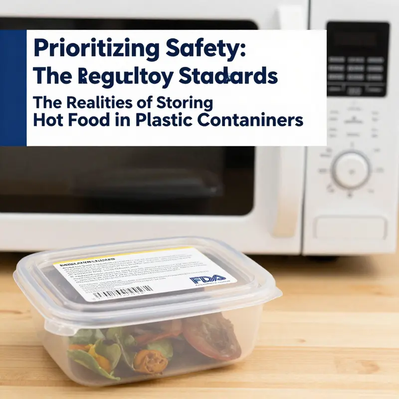 Potential chemical leaching from hot food stored in plastic containers can pose health risks.