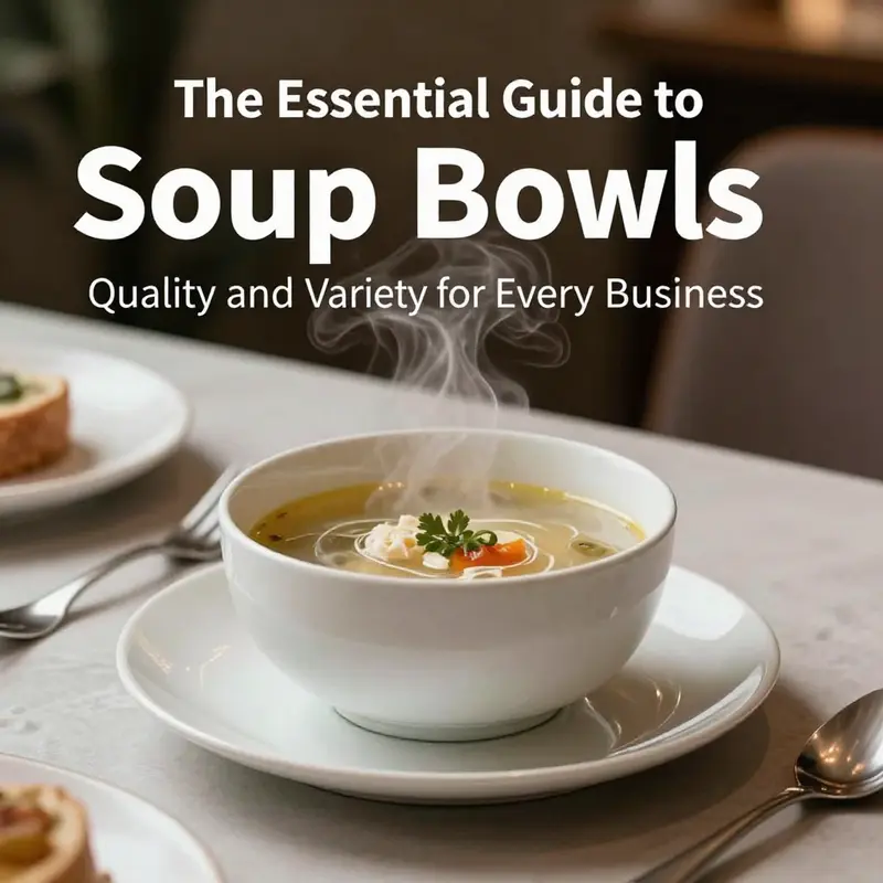 A beautifully arranged table featuring a soup bowl with soup, emphasizing elegance and culinary delight.