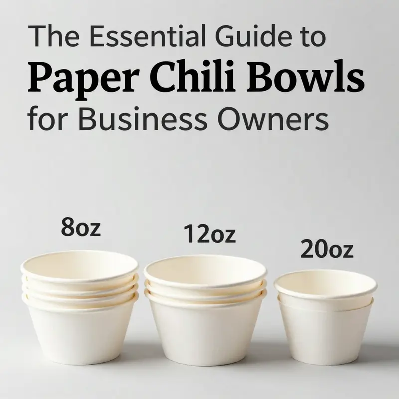 The kraft paper and moisture-resistant lining used in paper chili bowls highlight their sustainable composition.