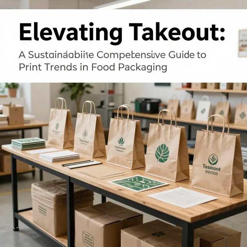 A visual representation of the dynamic takeout bag print market showcasing various brands and styles.