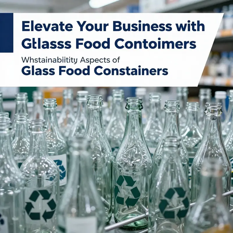 A dynamic market scene highlighting the variety and appeal of wholesale glass food containers.