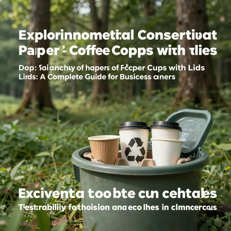 An assortment of wholesale paper coffee cups demonstrating eco-friendly materials and design features.