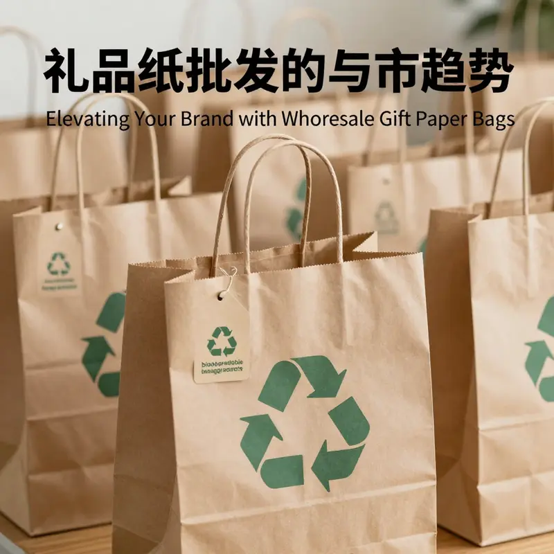 A range of diverse gift paper bags showcasing different materials and designs.