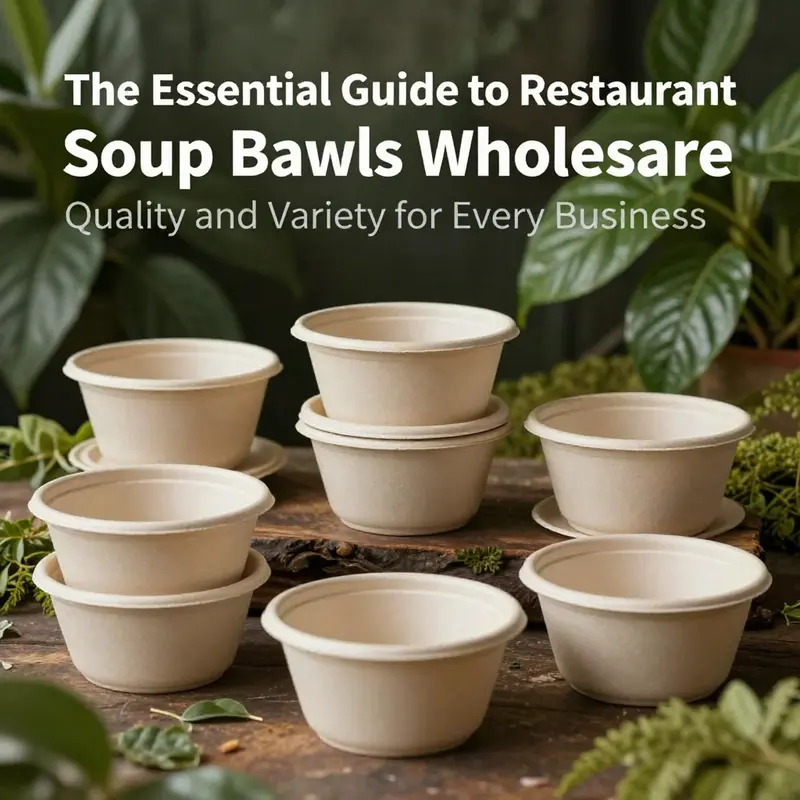 Showcasing a variety of soup bowls, highlighting the range of materials available for wholesale.