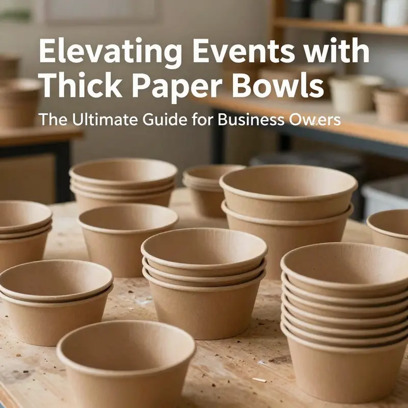 A variety of thick paper bowls ideal for diverse culinary presentations.