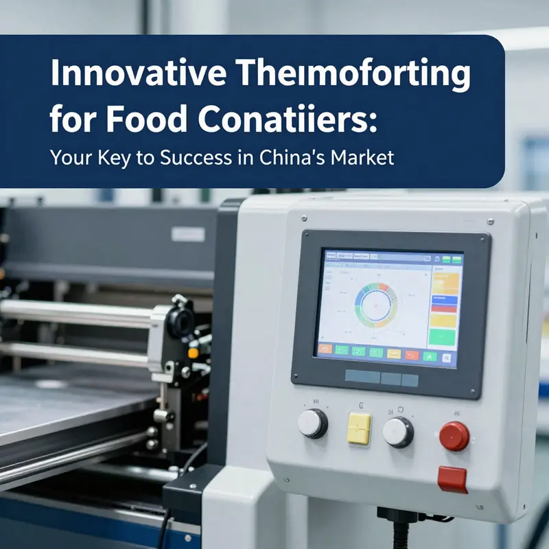 An overview of a factory where advanced thermoforming machines efficiently produce food containers.