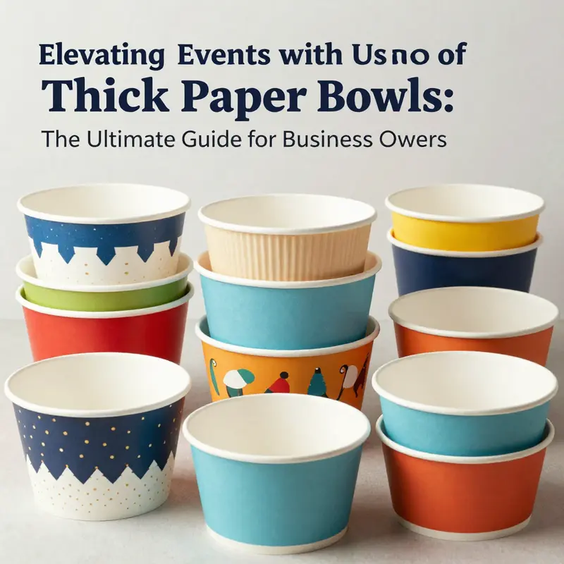 A variety of thick paper bowls ideal for diverse culinary presentations.