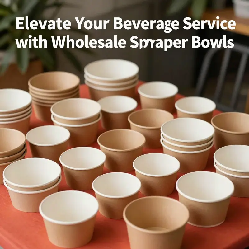 Variety of small paper bowls available in different sizes to suit diverse needs.