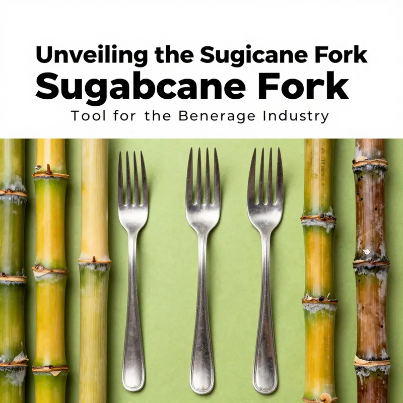 Different interpretations of the sugarcane fork illustrated through various objects and styles.