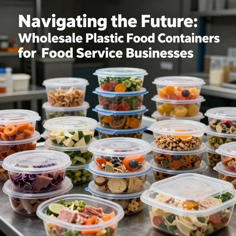 A colorful arrangement of various food items placed in plastic containers, representing the wholesale plastic food container industry.