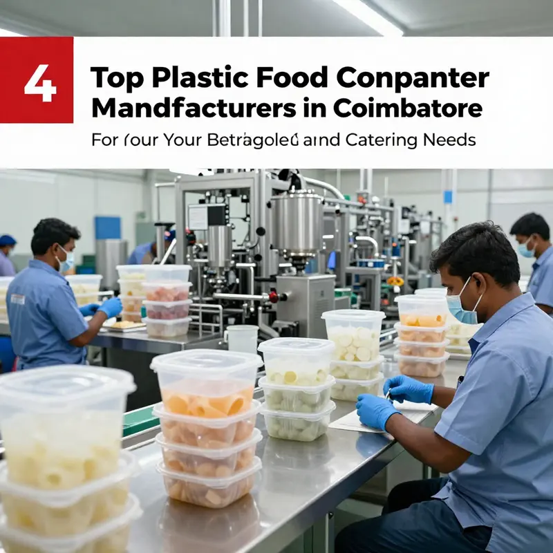 4 M Plaastech’s manufacturing facility produces safe, hygienic, and sustainable plastic food containers.