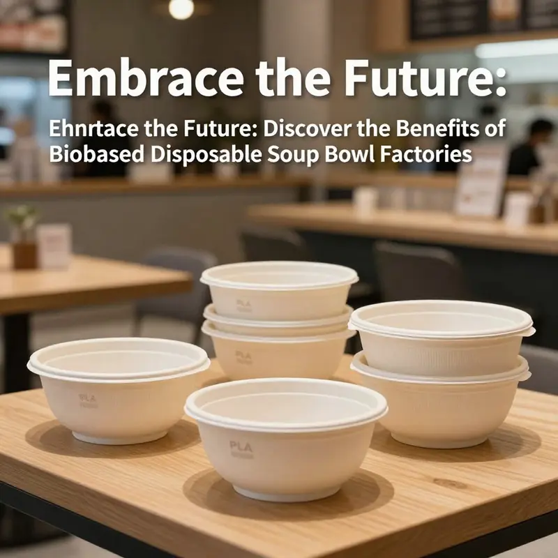 Diverse range of customizable biobased disposable soup bowls offered by Chaozhou EcoNewLeaf.