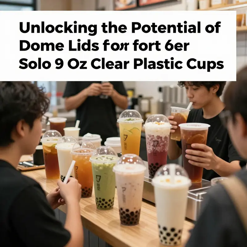 Diverse designs of dome lids showcasing features for effective beverage service.