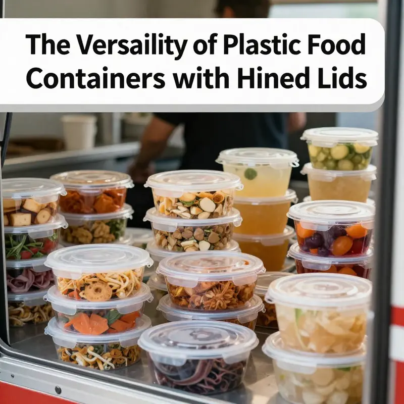 Different types of plastic food containers made from PET and PP, highlighting their unique qualities.