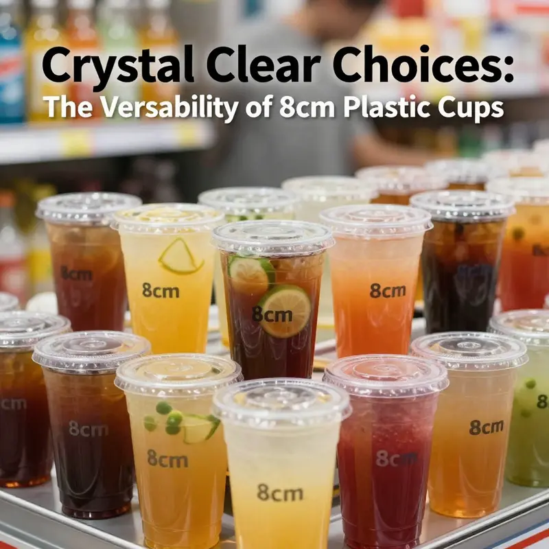 Durable clear plastic cup filled with a vibrant beverage, illustrating material quality.