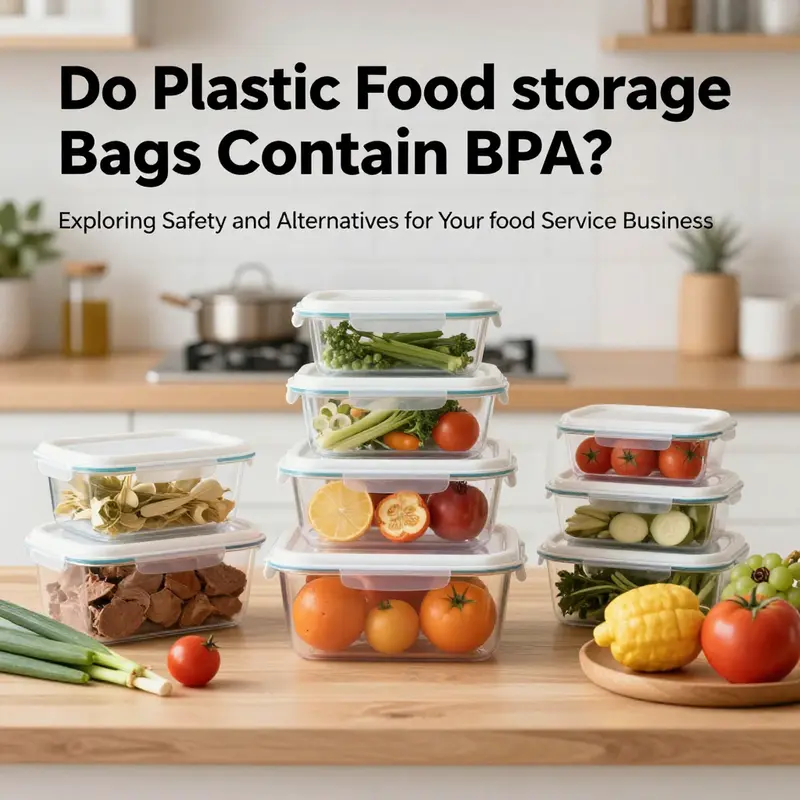 A colorful kitchen featuring different food storage methods including plastic, glass, and silicone containers.