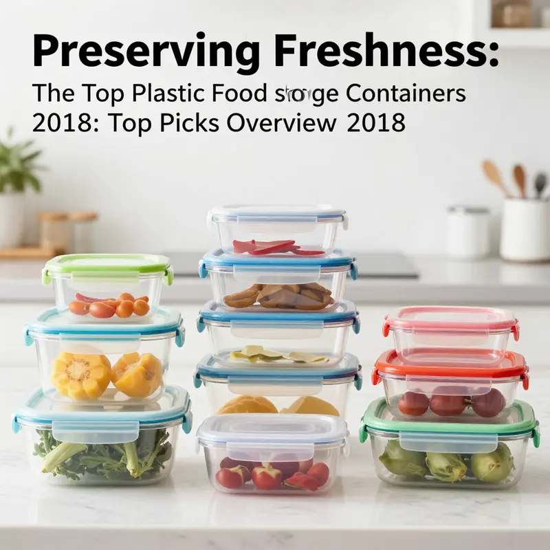 An overview of top-rated plastic food storage containers from 2018 for efficient kitchen organization.