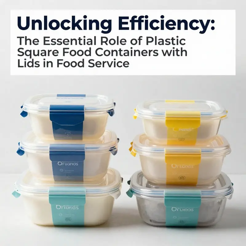 Plastic square food containers designed for efficient food storage and organization.