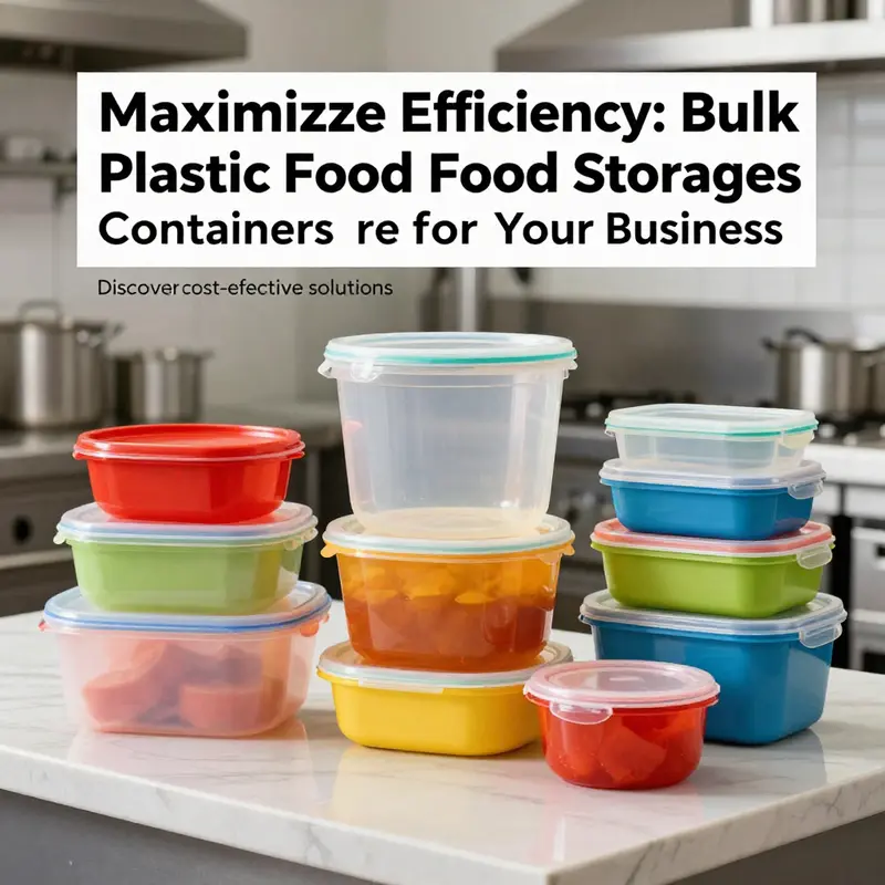 A colorful assortment of bulk plastic food storage containers highlighting their versatility in food service.