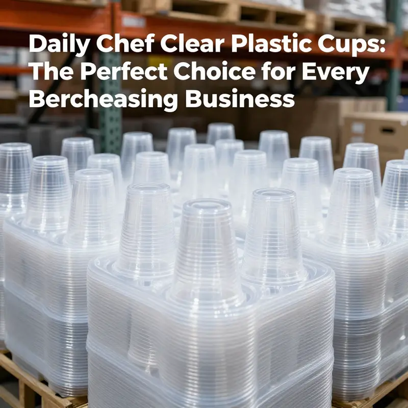 Daily Chef Clear Plastic Cups serve a variety of beverages, ideal for both casual and formal events.