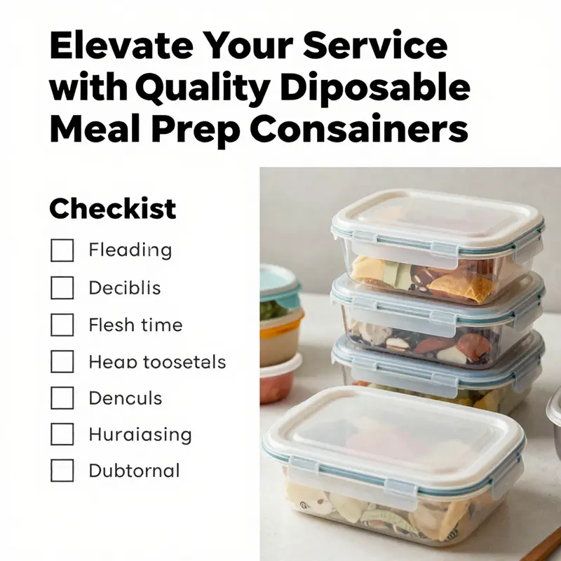 Showcasing the key features of high-quality disposable meal prep containers.