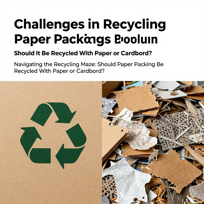 An assortment of recyclable paper packaging materials ready for the recycling process.