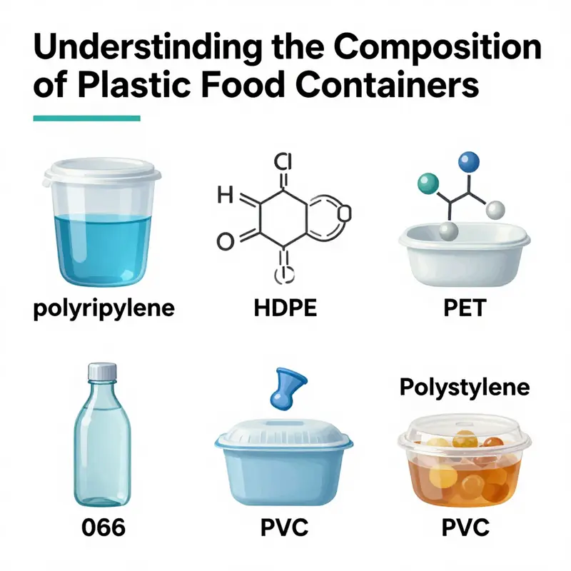Chemical structures of plastics commonly used in food containers.