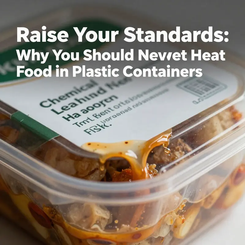 Understanding the risks associated with heating food in plastic containers.