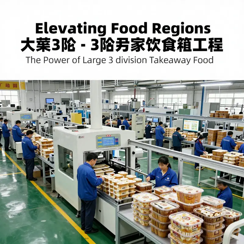 An overview of core manufacturing regions in China specializing in large 3 division takeaway food boxes.