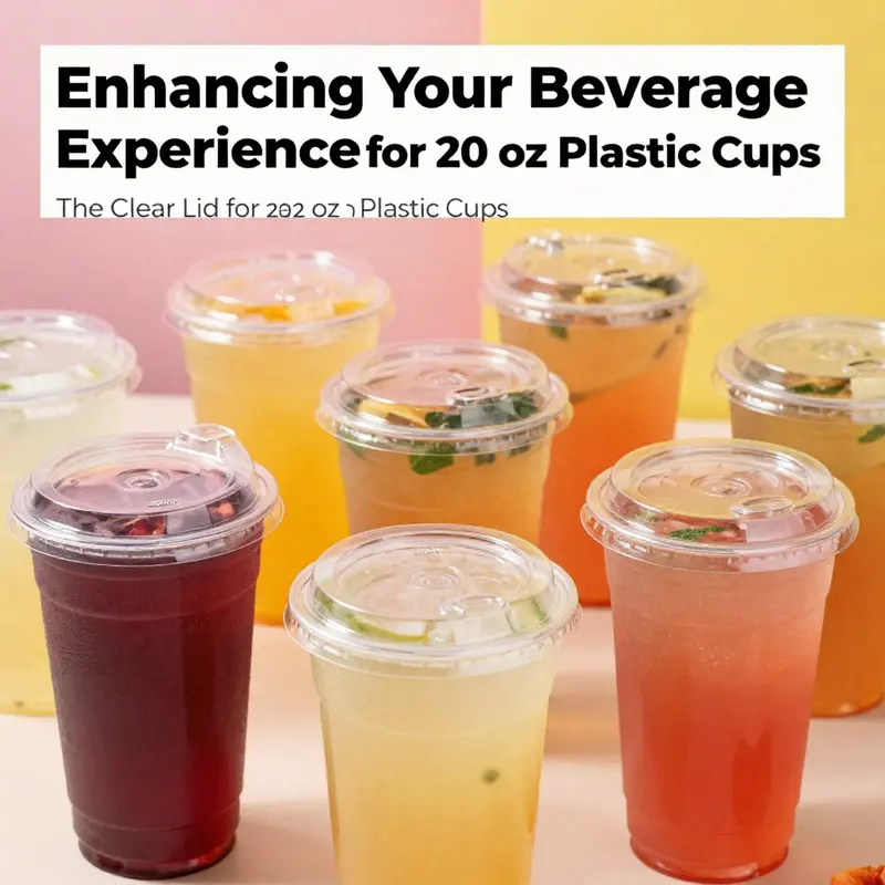 Colorful drinks in clear plastic cups with lids, emphasizing the visual attraction for consumers.