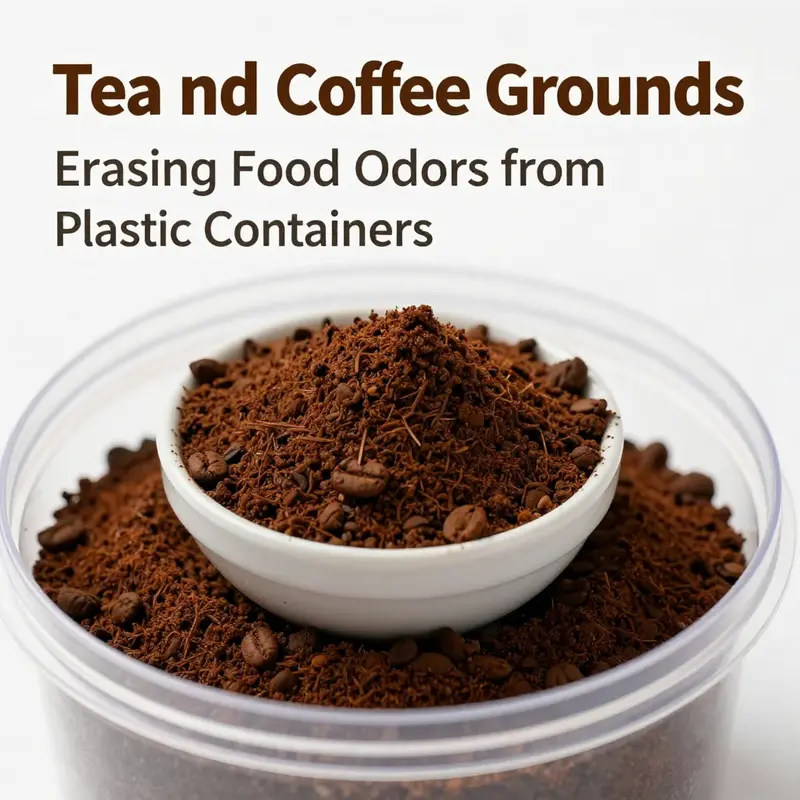 Baking soda effectively combats stubborn food odors in plastic containers.