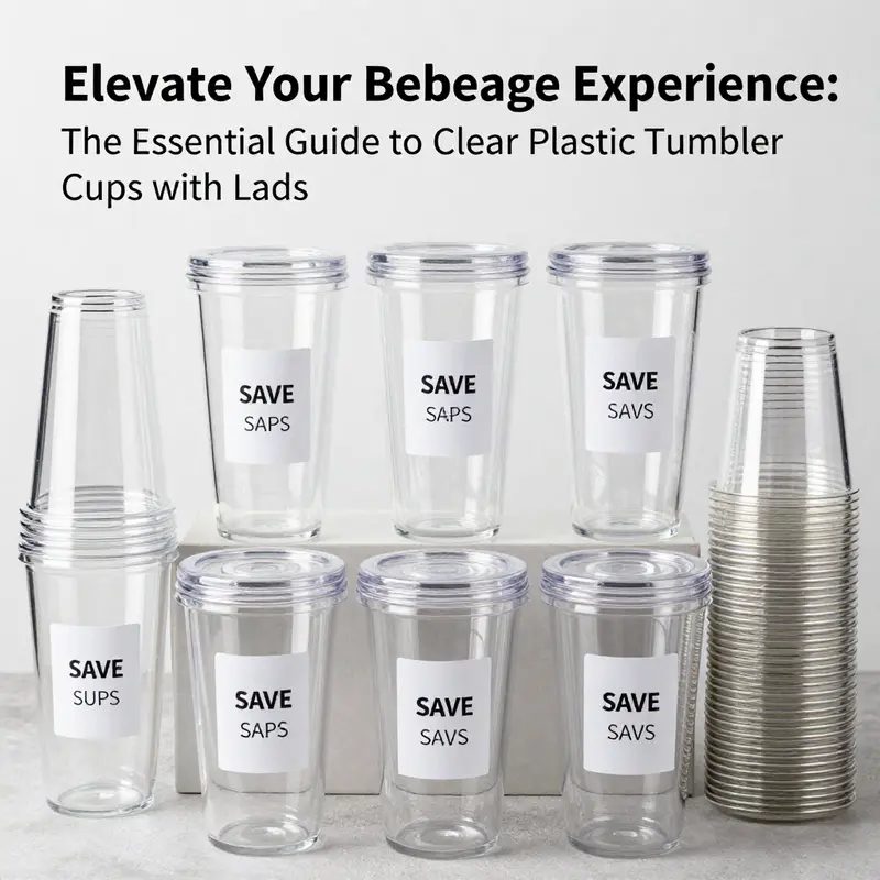 High-quality PET and PP materials used in clear plastic tumbler cups ensure clarity and durability.