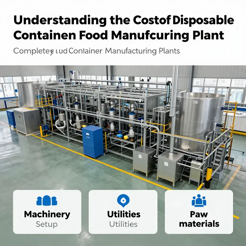 Investing in advanced machinery is crucial for effective disposable food container production.