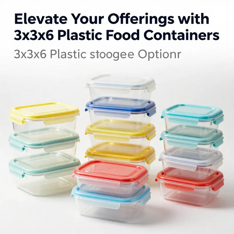 A detailed view of the high-quality PVC or polypropylene material used in 3x3x6 food storage containers.