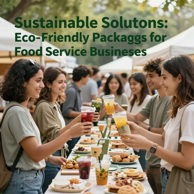 A collection of innovative materials used in eco-friendly food packaging.