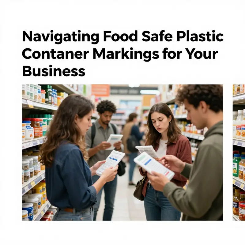 Different plastic containers displaying their Resin Identification Codes, essential for determining their safety for food contact.