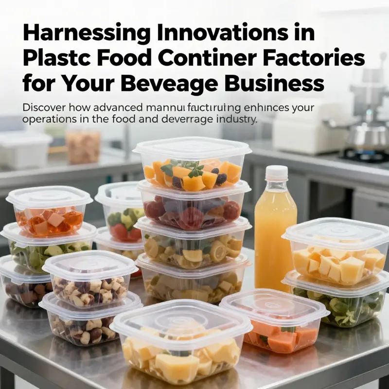 A display of assorted plastic food containers used in restaurants and catering, showcasing their practicality.
