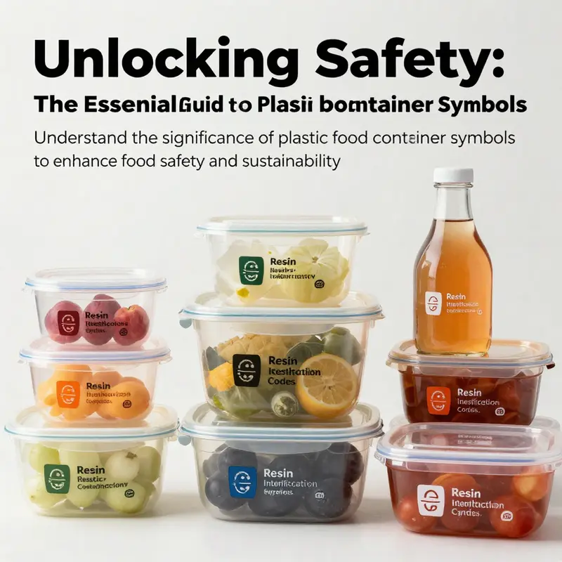 An overview image showing various food and beverage products in plastic packaging with identification codes.