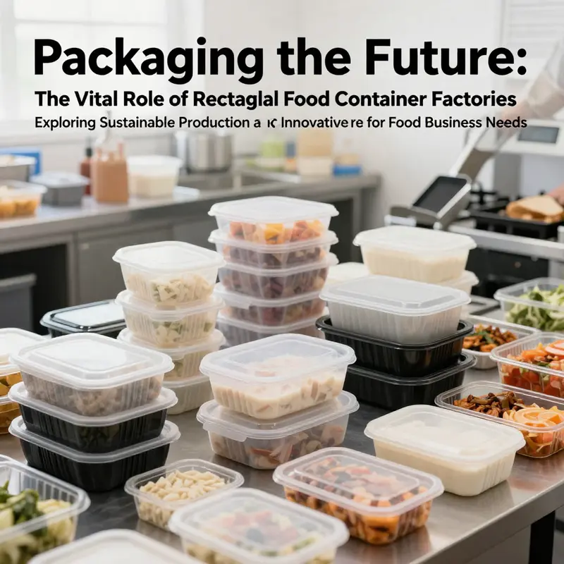 A collection of rectangular plastic food containers used in different food service contexts, highlighting their adaptability and modern design.