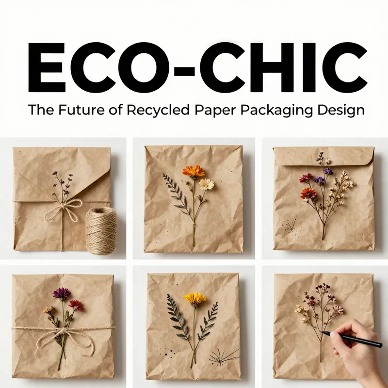 Innovative techniques in recycled paper packaging design create unique textures and aesthetics.