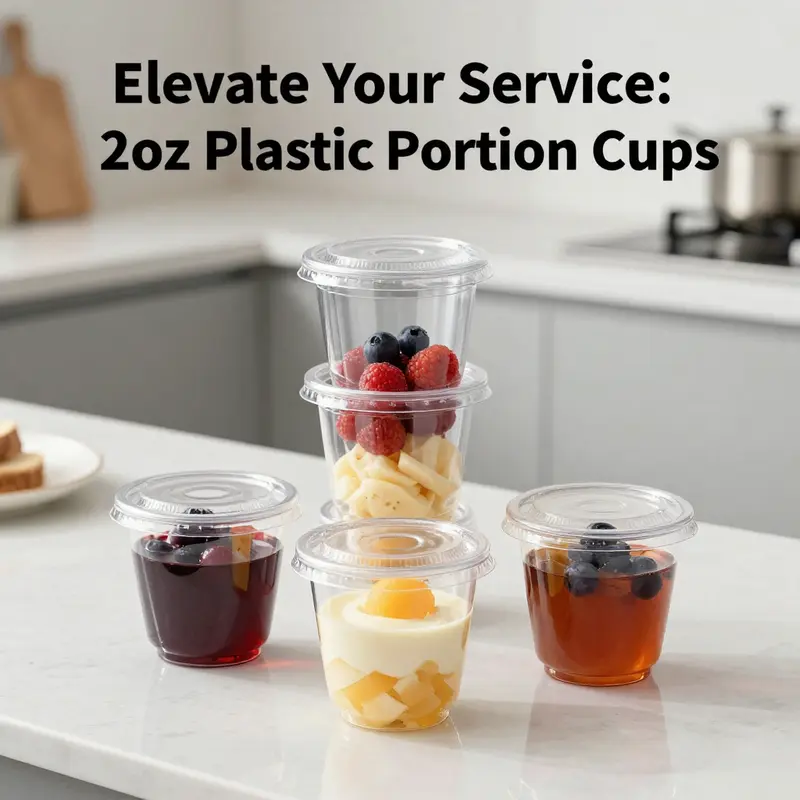 Crystalware Disposable 2oz Portion Cups: Lightweight yet durable, perfect for hot and cold items.