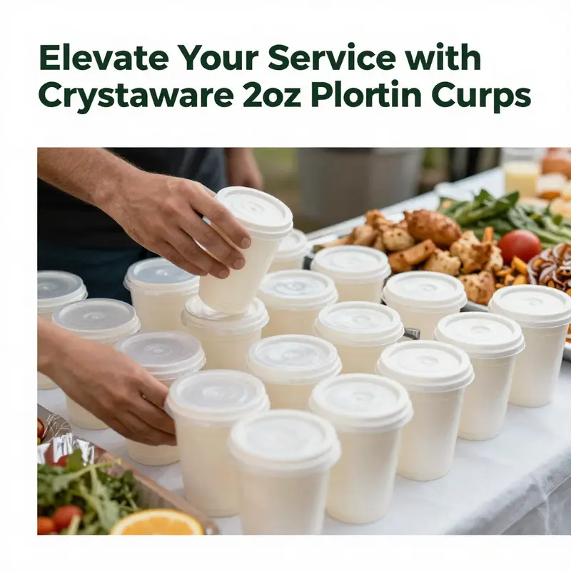 Crystalware Disposable 2oz Portion Cups: Lightweight yet durable, perfect for hot and cold items.