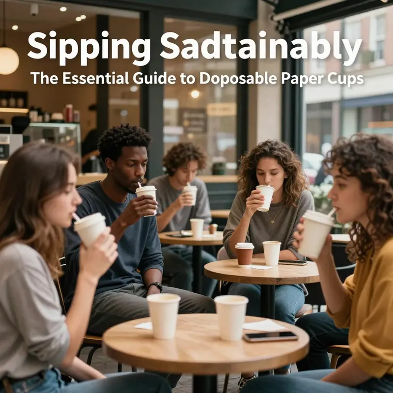 Biodegradable disposable paper cups being used in a picnic setting, emphasizing their environmental benefits.
