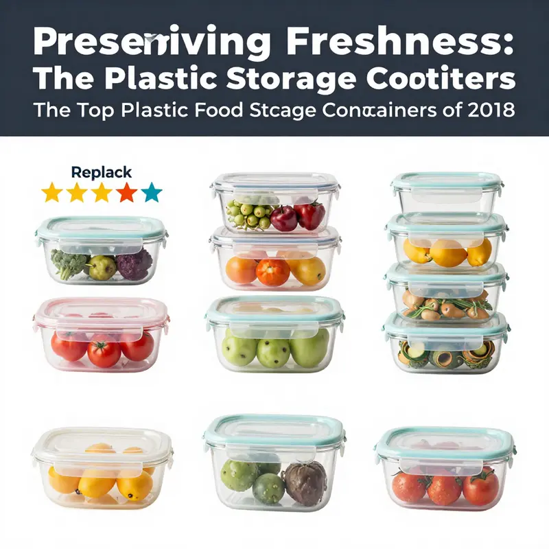 An overview of top-rated plastic food storage containers from 2018 for efficient kitchen organization.