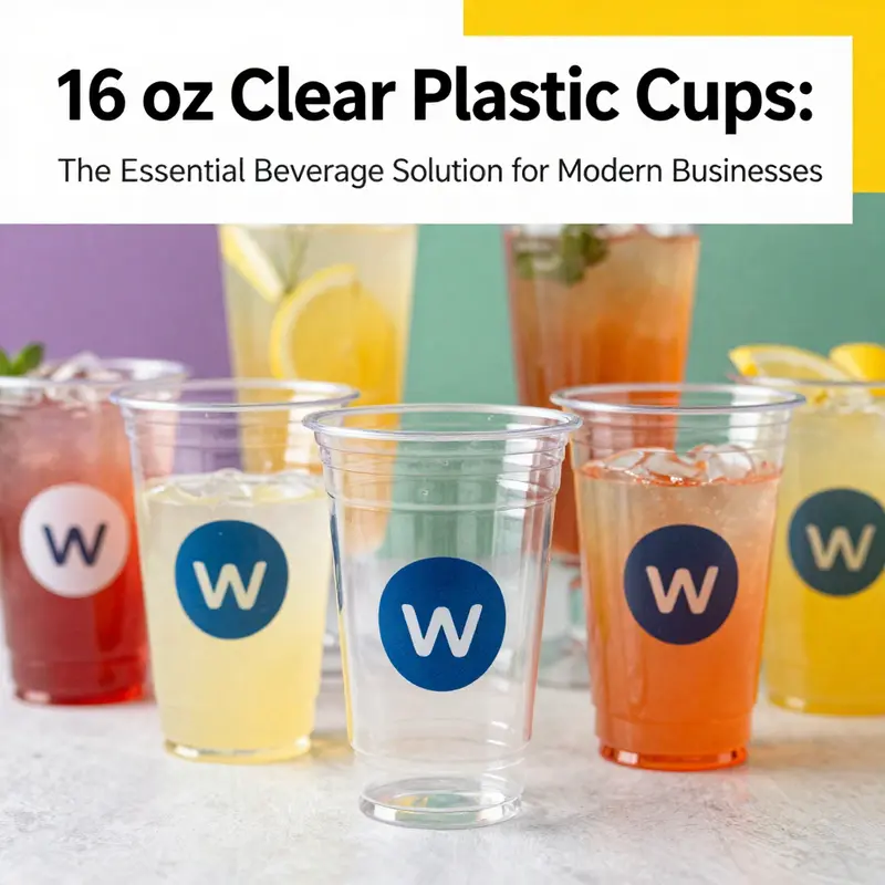 High-quality PET material ensures clarity and durability for 16 oz clear plastic cups.