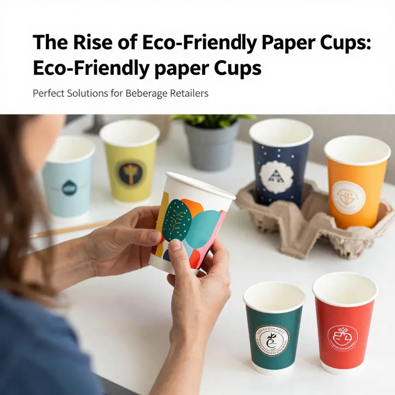 A wide selection of eco-friendly paper cups exhibiting various styles and functionalities.